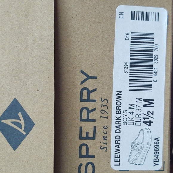 Sperry🤎Boat Shoe, Size 4.5 M (big boys) 🆕 - Picture 4 of 5
